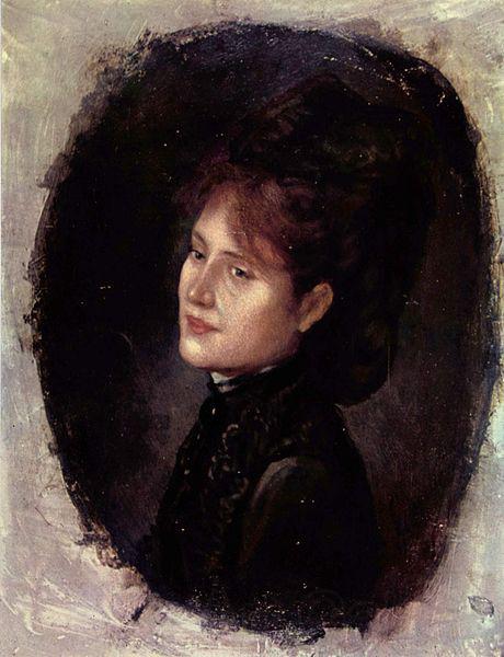 Nicolae Grigorescu Portrat der Frau Alexianu Germany oil painting art